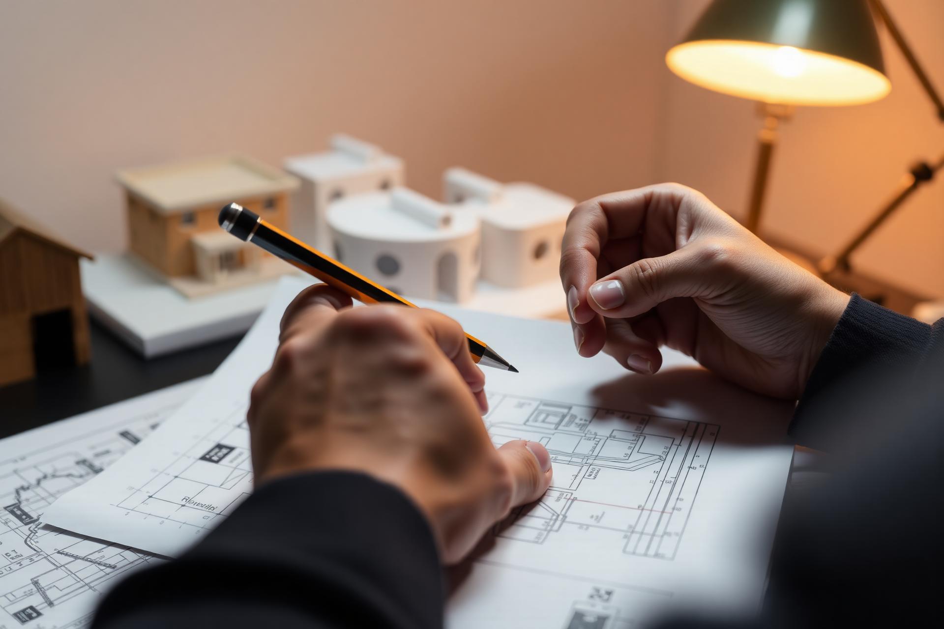 Architetto al lavoro
